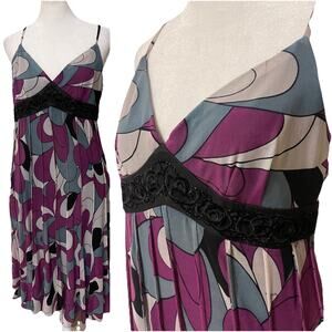 Mix It Y2K Pleated Embellished Babydoll Fairy Swirly Dress 10